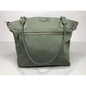 MZ Wallace New York Olive Green Nylon Chelsea Shoulder Tote Bag P157